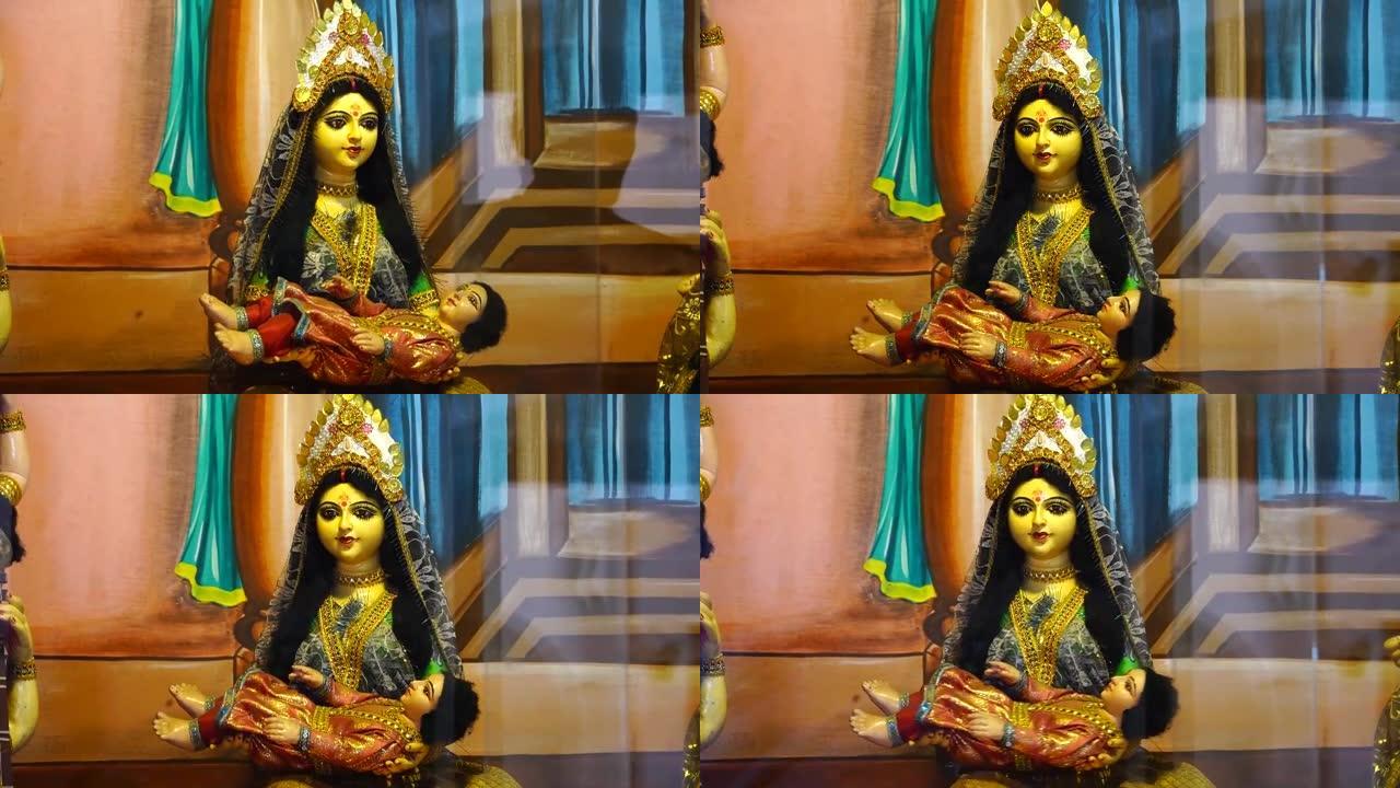 sita mata雕像janakpur的镜头