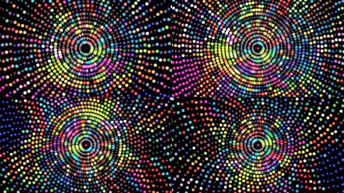 Abstract Pattern Of colorful Circles