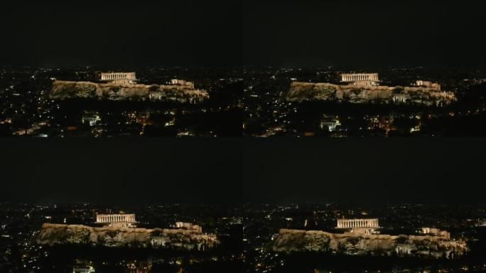 雅典卫城夜景，天线，2022