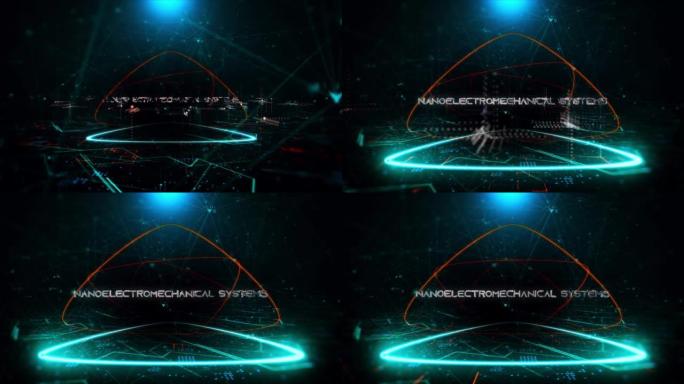在数字媒体中编写纳米机电系统: 纳米机电系统股票mp4视频-背景纳米机电系统