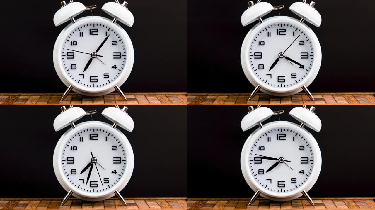 延时视频速度闹钟对生活和工作时间至关重要的延时概念