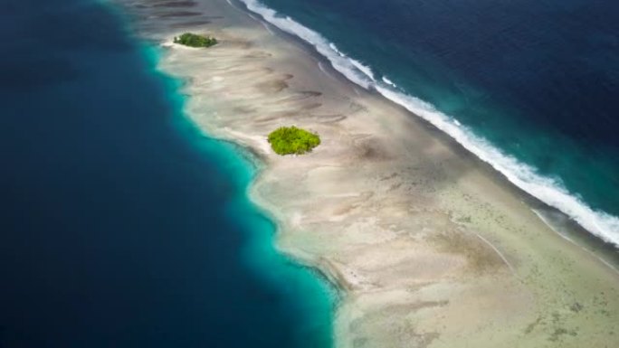 马绍尔群岛的热带无人小岛马朱罗。