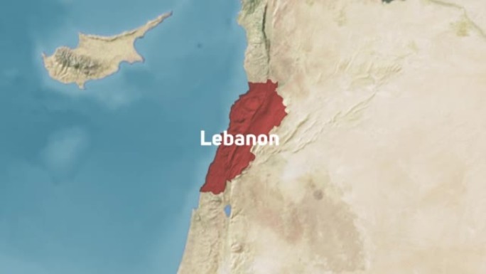 黎巴嫩用文字放大世界地图