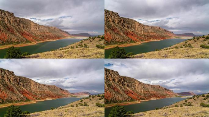 从绵羊溪 (Sheep Creek) 在火焰峡谷上的时光倒流