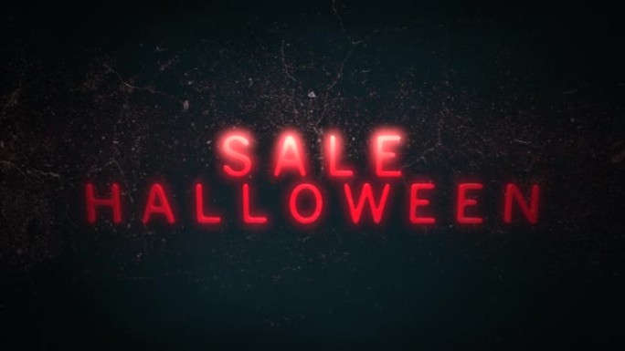 Halloween Sale in night on grunge texture