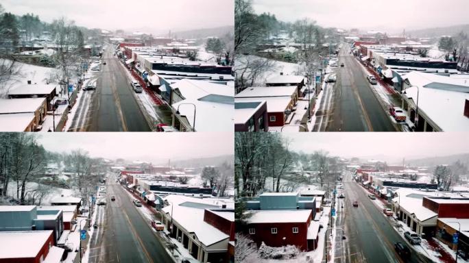 北卡罗来纳州布恩北卡罗来纳州地面上的雪