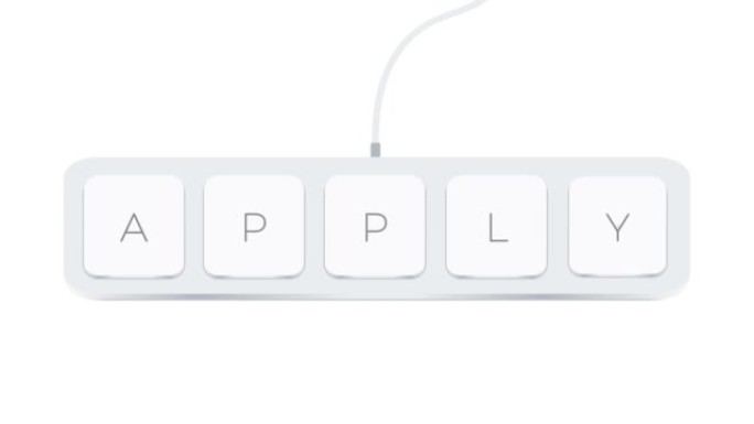 应用文字写的电脑按钮在白色背景