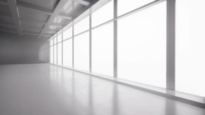 窗灯未来企业背景房产概念高级白色简约场景