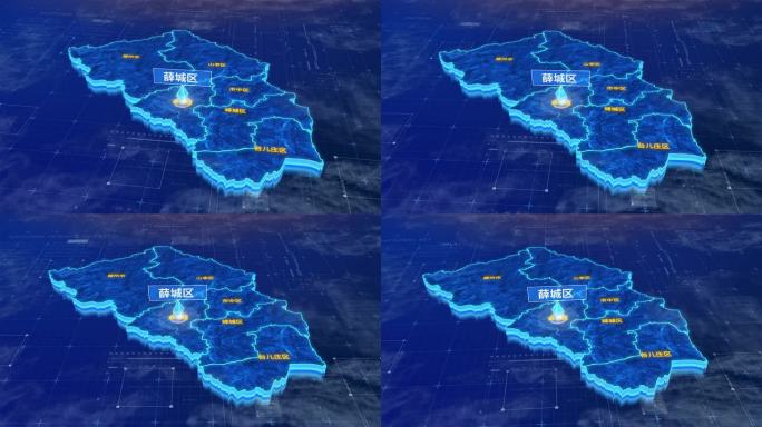 枣庄市薛城区蓝色三维科技区位地图