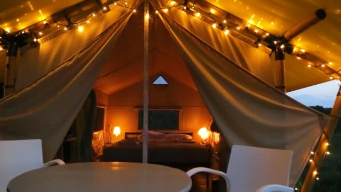 Budget glamping for family outdoor recreation. Gla