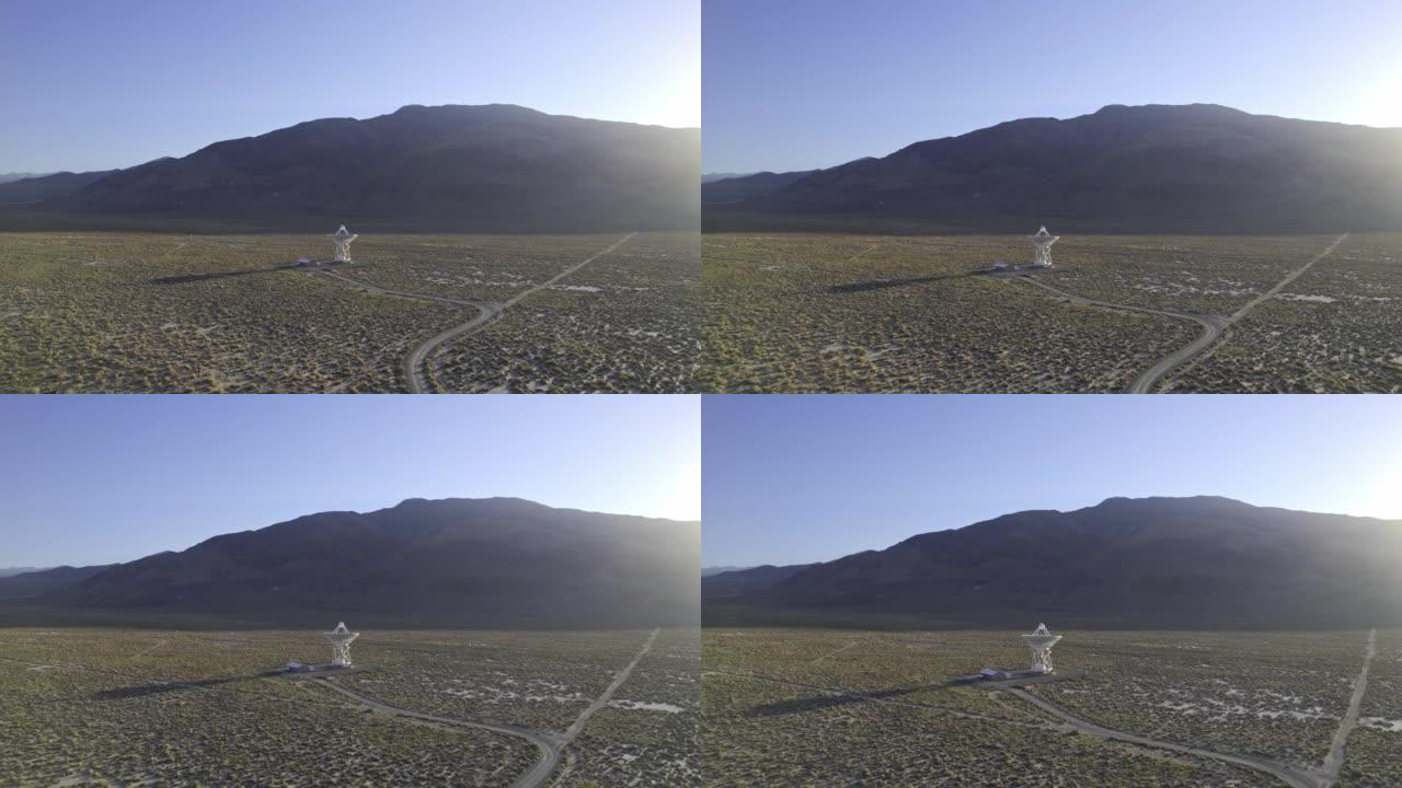沙漠中的射电望远镜