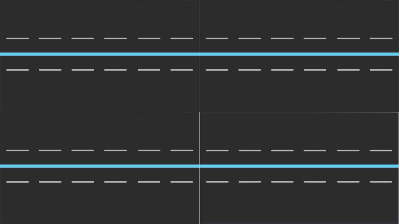道路动画4k分辨率
