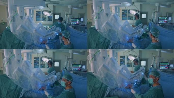 手术室护士在涉及医疗机器人的腹腔镜手术中协助外科医生