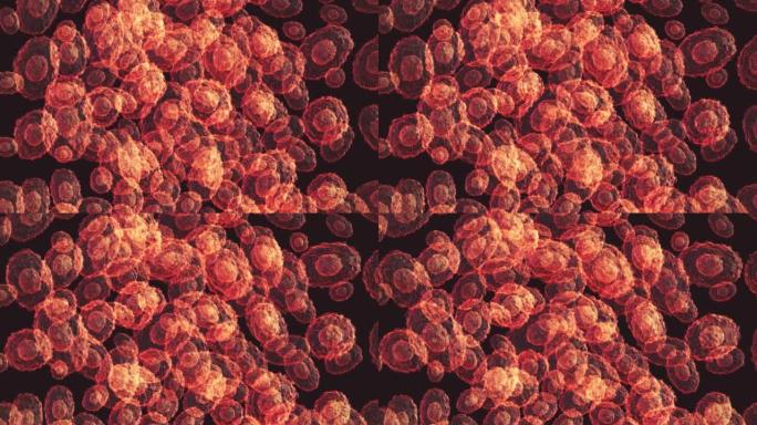 猴痘细胞粒子三维动画