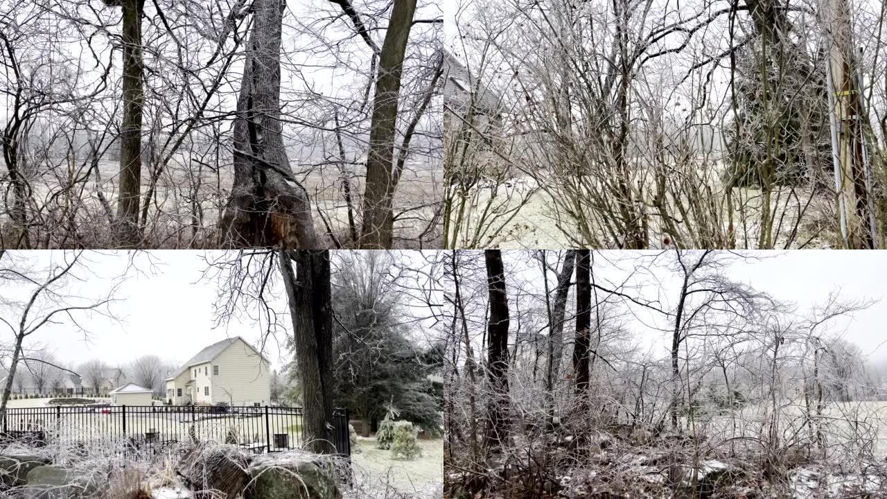 宾夕法尼亚州乡村冬季降雪看点日