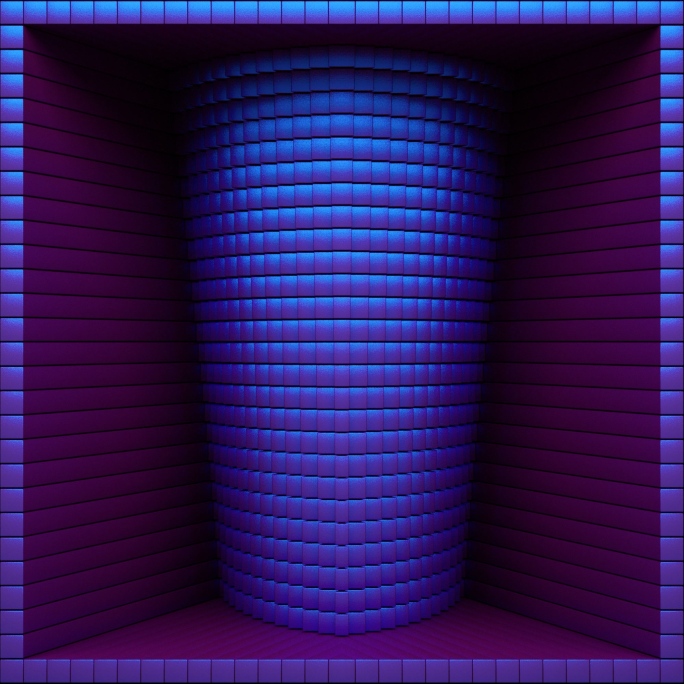 【裸眼3D】立体矩阵方块盒子科幻赛博朋克