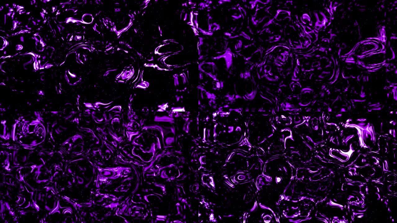 4k抽象紫色液体表面背景