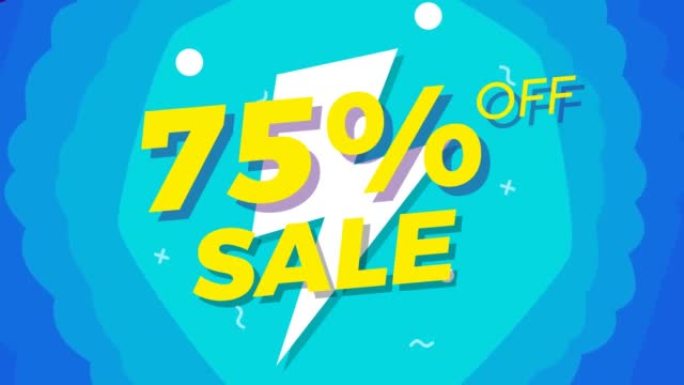 Percentage discount motion graphic video