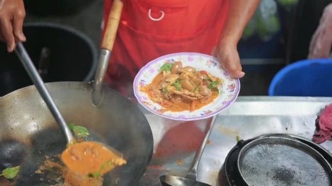 街头海鲜市场。美食和旅游概念