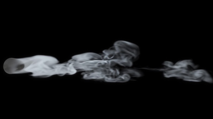 飘烟流云白色烟雾云雾飘浮云飘过视频素材