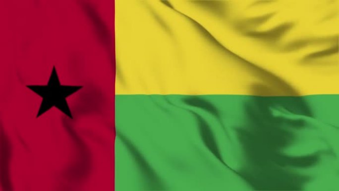 几内亚比绍国旗循环支持4K分辨率