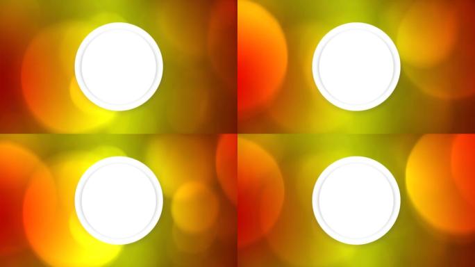 4K Video abstract color circular bokeh background