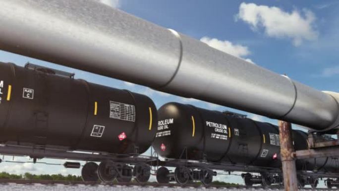 通过天然气管道和铁路与货运列车环路提供燃料和能源