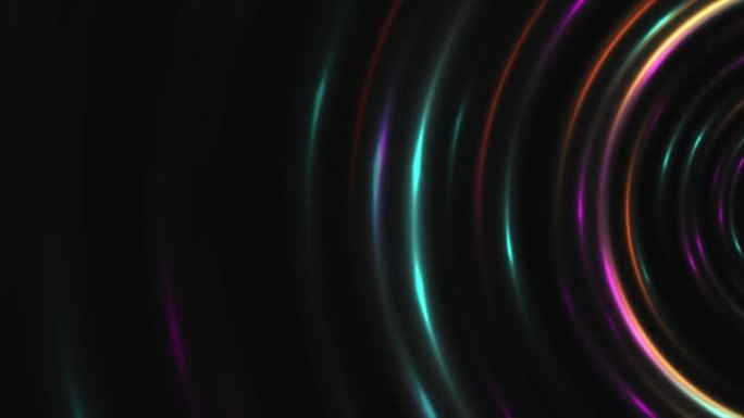彩色霓虹灯激光环抽象运动背景