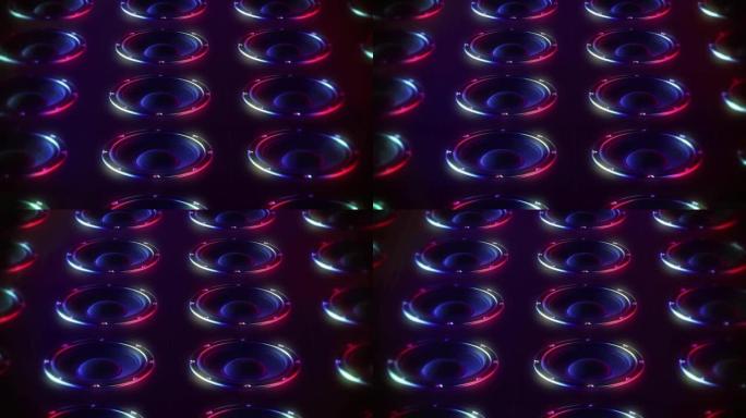 音频扬声器酒吧夜店舞台背景LED