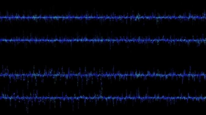数字音频均衡器起伏矩阵声波光波音波蓝色