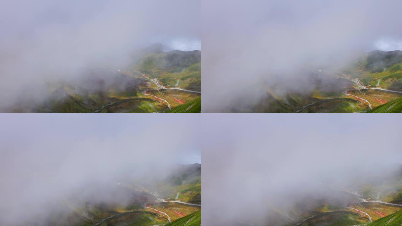 富山县初秋的武罗道风景，立山黑部高山路线