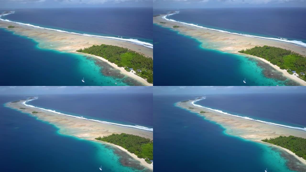 马绍尔群岛马朱罗岛的热带无人岛埃涅科环礁。