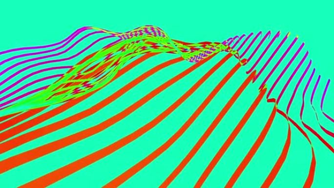 抽象条纹光学错觉波形图案