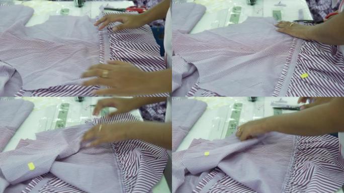印度尼西亚服装厂裁剪衣服