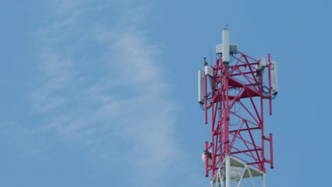 数字无线连接系统。蜂窝塔天线传输数据，用于移动通信和互联网的中继器，gps，手机，3g，4g和5g电