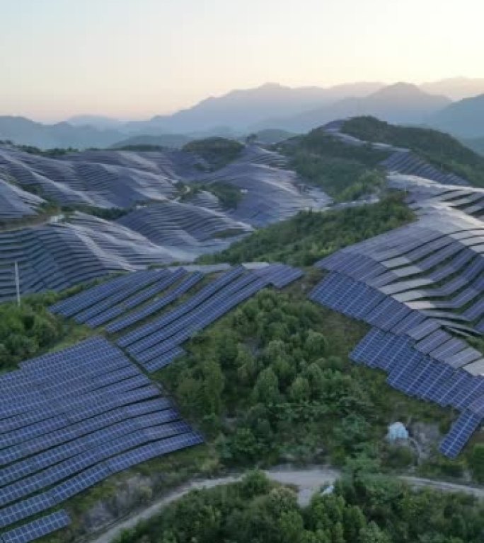 A solar power plant on top of a mountain in harmon