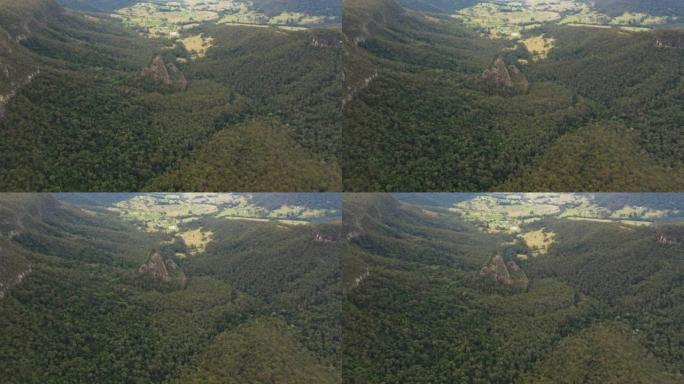 昆士兰州Numinbah山谷的蛋岩