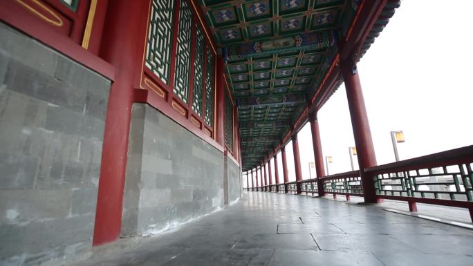 北京 北海公园走廊 长廊 廊道C008