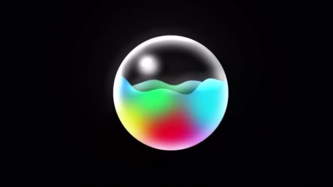4k透明阿尔法通道、能量和等离子球、气泡魔法、液体球、魔法水晶球、多色闪亮气球动画、全息、算命、大理