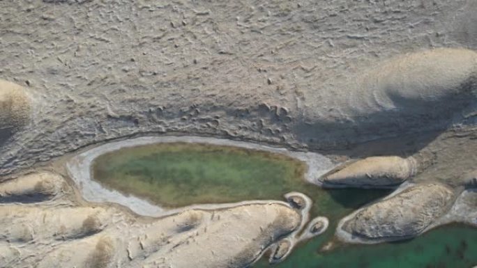 中国青海乌苏特雅丹地质公园空中俯仰