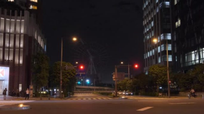 东京台场摩天轮拆除夜景2022年9月
