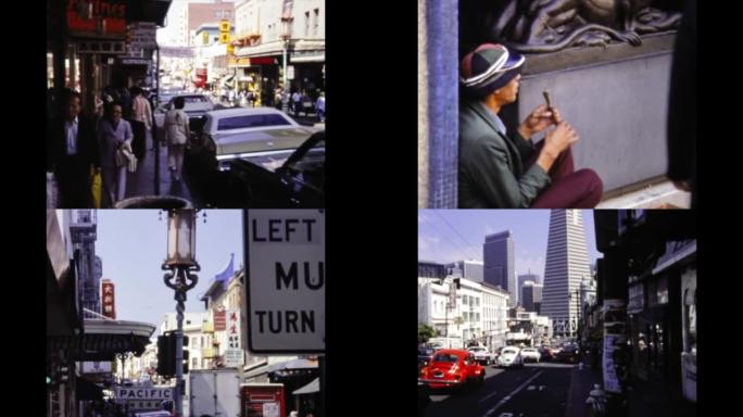美国1977，旧金山城市景观
