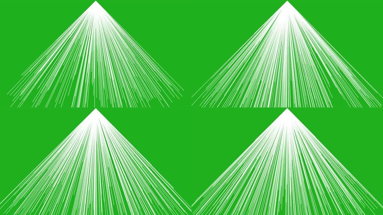投影线条绿色屏幕运动图形