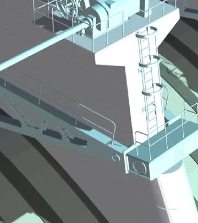 垂直视频动画-带闸门的大型大坝的特写