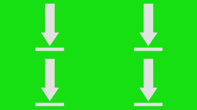 向下指向的动画箭头下载