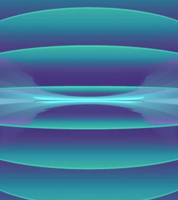 霓虹色流动的圆形线条。抽象时尚垂直视频背景。数字无缝循环动画。3d渲染高清
