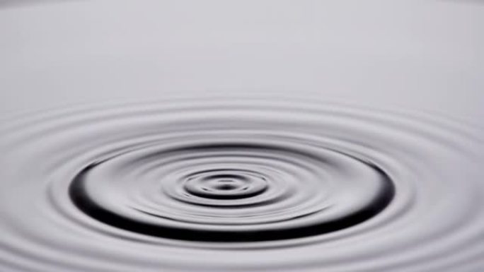 水滴在慢动作中下落和飞溅