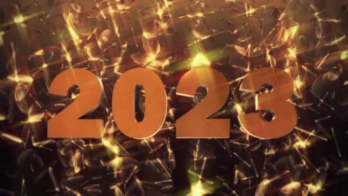 2023金色新年2023新年背景新年庆祝