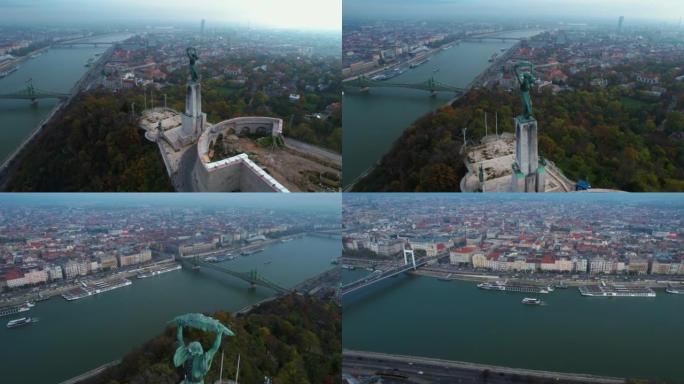 匈牙利首都布达佩斯的鸟瞰图
