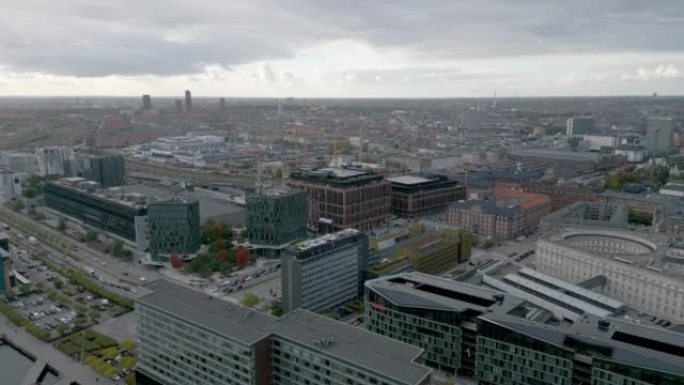 哥本哈根的城市景观航拍